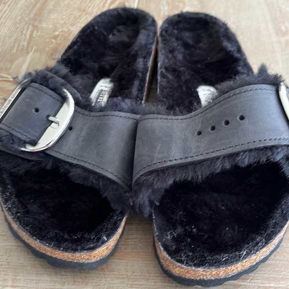 Birkenstock  Madrid  shearling  sandals  Lady  5 - Picture 6 of 7